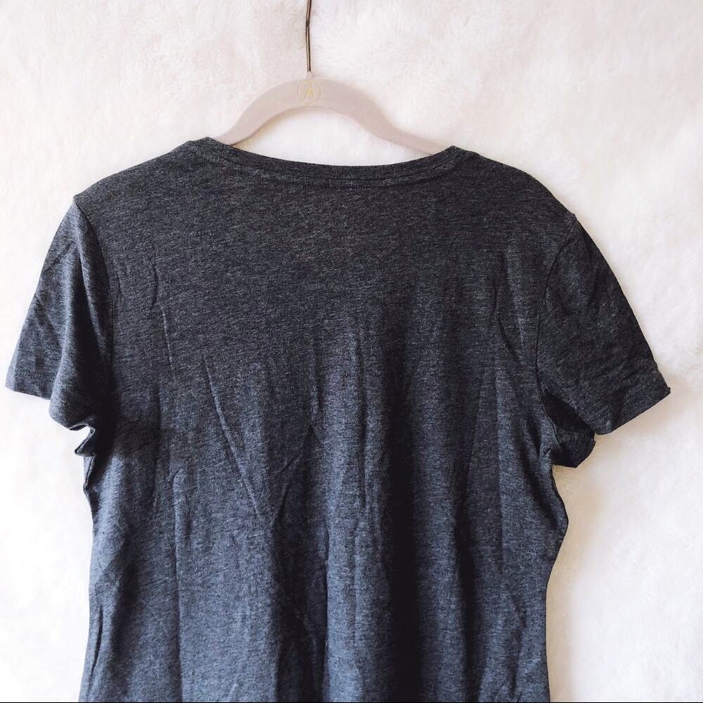 Banana Republic Gray Pleat Flounce Hem Top - Picture 3 of 14